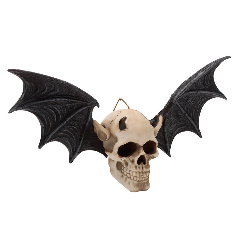 Gothic Wall Plaque - Devil Bat Skull SK375-0