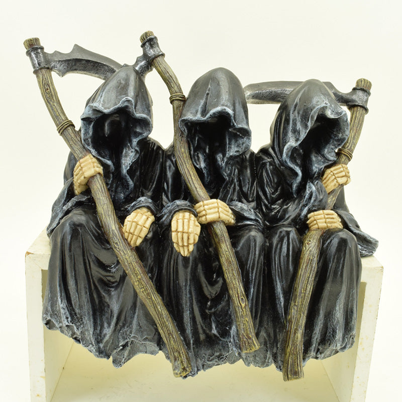 Decorative Ornament - The Reaper Seated on a Bench SK391-0