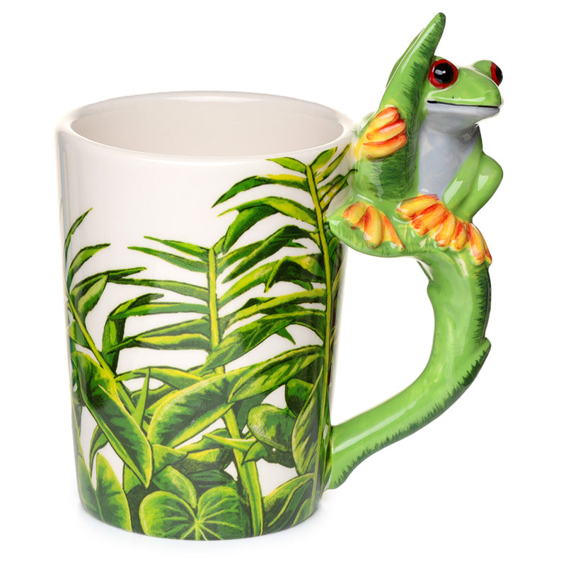 Ceramic Jungle Mug with Tree Frog Handle SMUG23-0