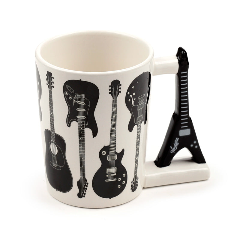 Collectable Shaped Handle Ceramic Mug - Headstock Rock Guitar SMUG329-0