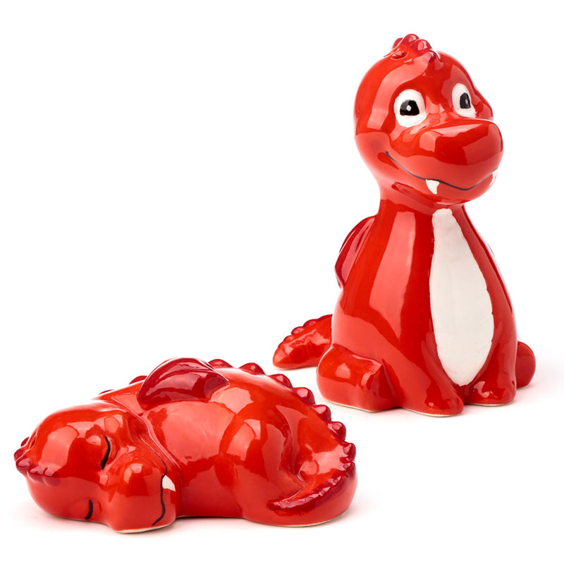 Novelty Ceramic Salt and Pepper - Red Dragon SP96-0