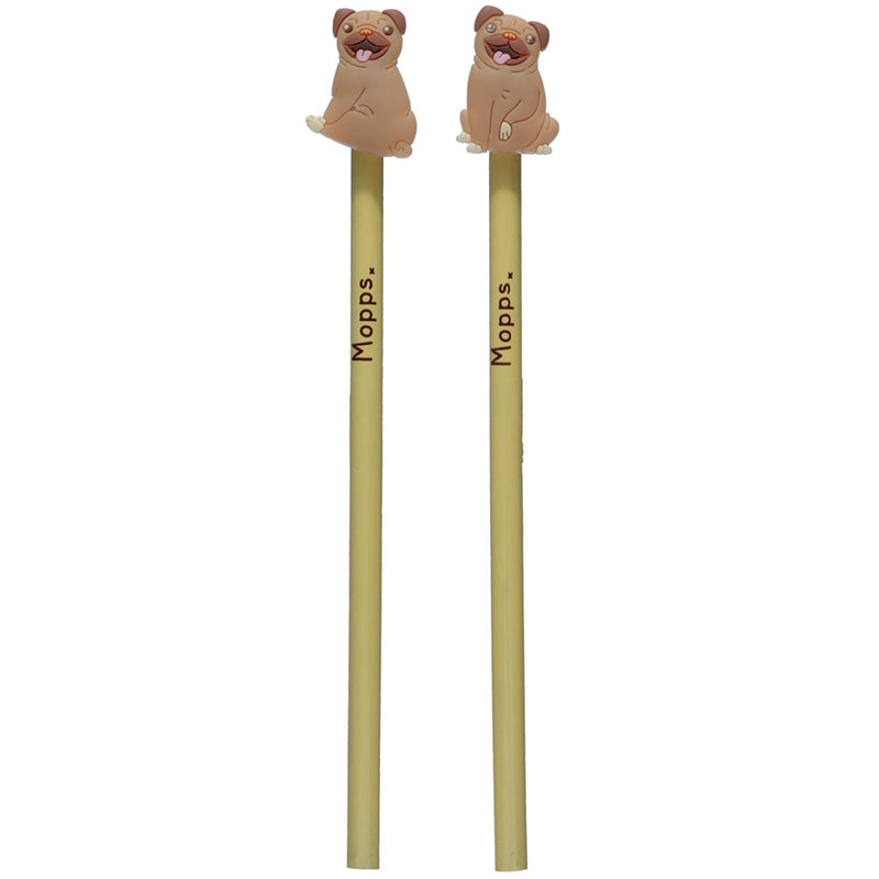 Pencil with PVC Topper - Mopps Pug STA278-0