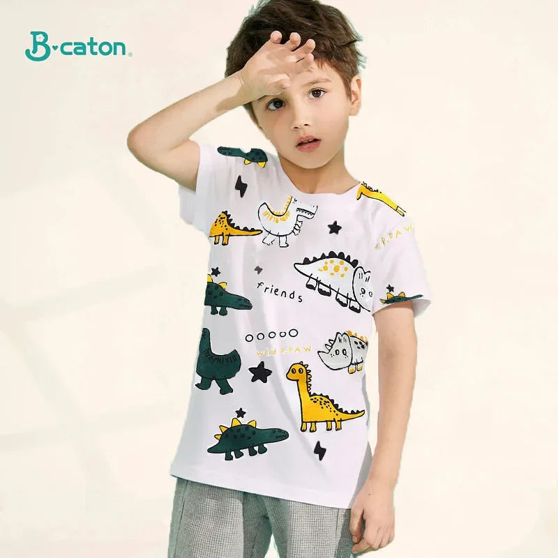 Children's Clothing T-Shirt  Kids Clothes Boys Girls Summer Cartoon Tops Short Sleeve Clothes 100% Cotton Baby Clothing