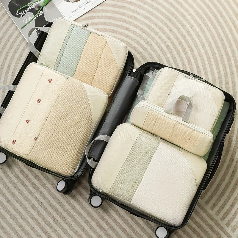 Compression Packing Cubes for Suitcases Travel Accessories Expandable Packing Organizers Lightweight Travel Organizer Cubes