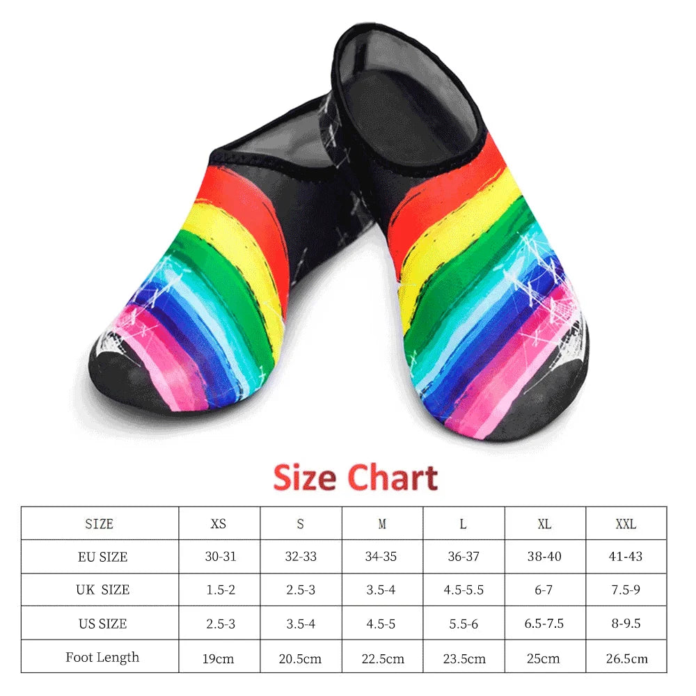 Unisex Water Shoes Swimming Diving Socks Summer Aqua Beach Sandal Flat Shoe Seaside Non-Slip Sneaker Socks Slipper for Men Women