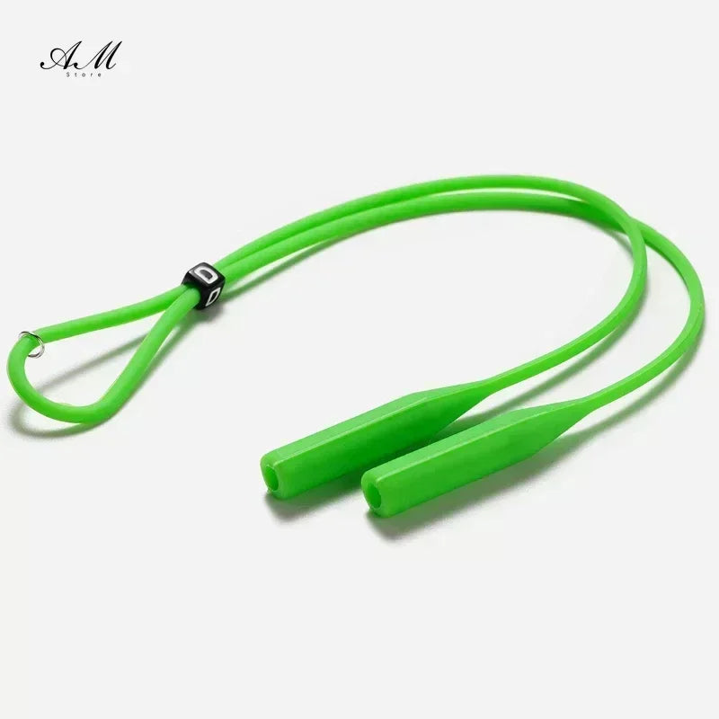 1 PC Adjustable Elastic Silicone Eyeglasses Straps Sunglasses Chain Sports Anti-Slip String Glasses Ropes Band Cord Holder