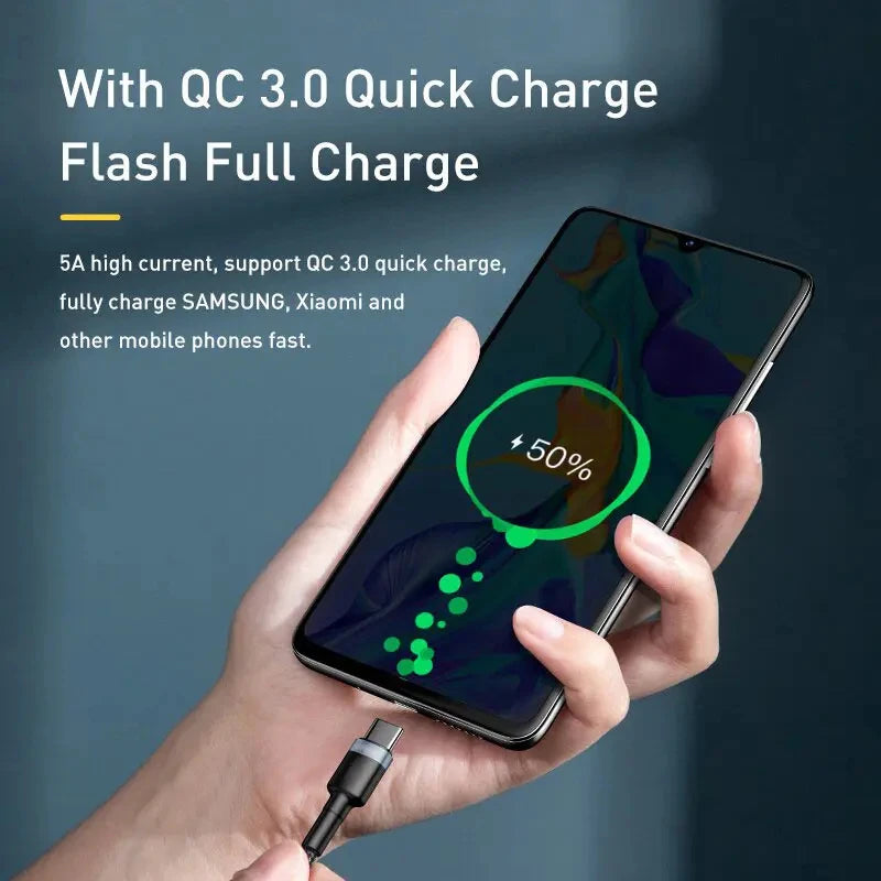 PD 120W Super Charging For Samsung S24 S23 USB C TO USB Type C Cable For iPhone 15 Plus Pro Max Xiaomi 11 4.0 Quick Fast Charger