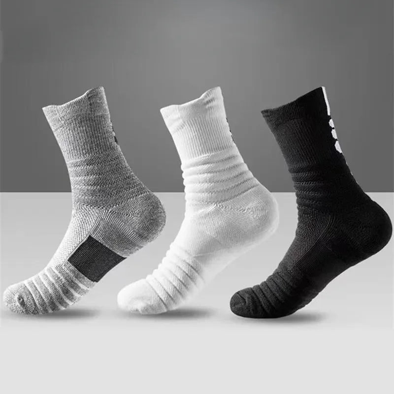 Anti-slip Football Socks Men Women Cotton Sock Short Long Tube Soccer Basketball Sport Socks Breathable Deodorous Socks 39-45