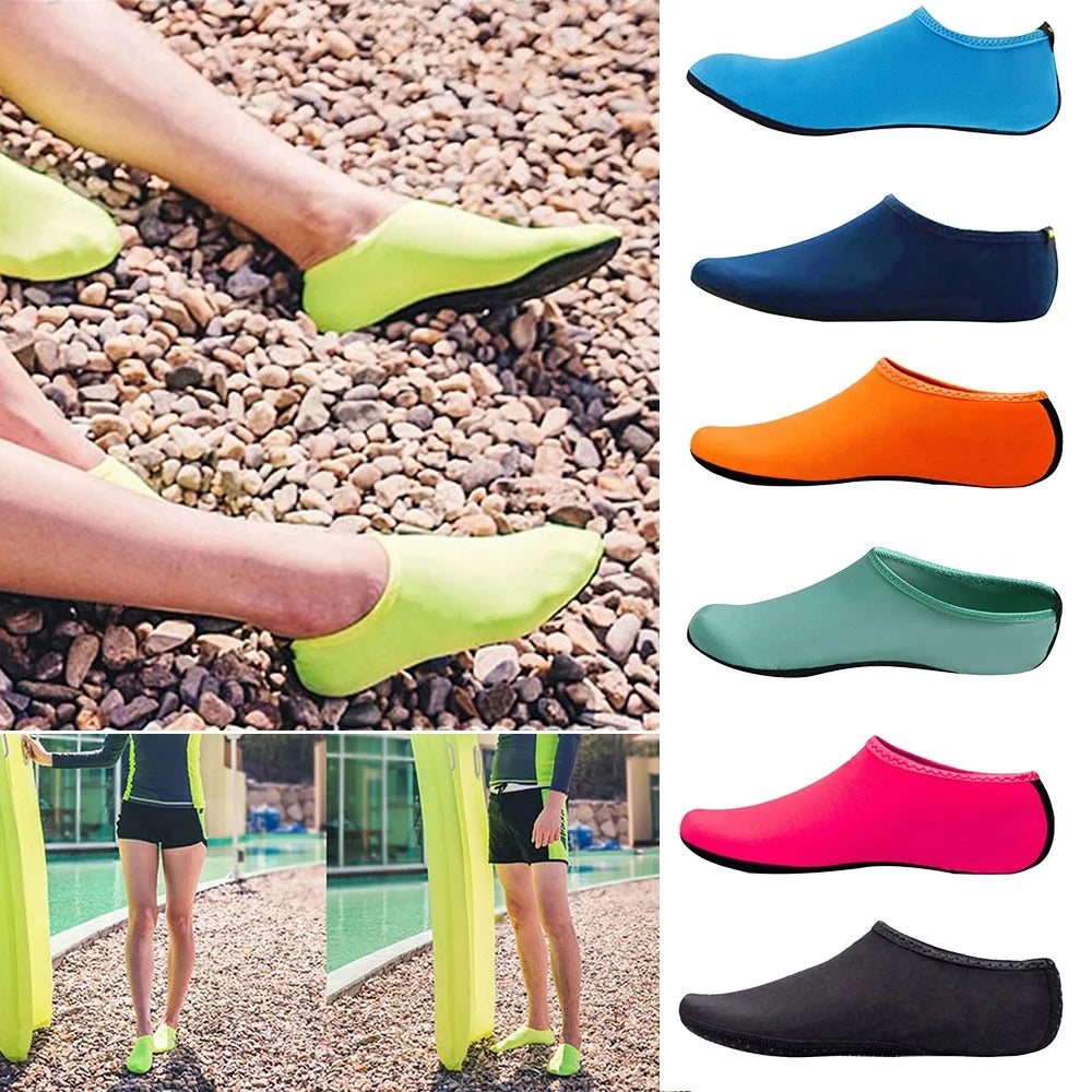 Unisex Water Shoes Swimming Diving Socks Summer Aqua Beach Sandal Flat Shoe Seaside Non-Slip Sneaker Socks Slipper for Men Women