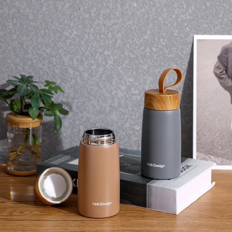 Insulated Coffee Mug 304 Stainless Steel Tumbler Water Thermos Vacuum Flask Mini Water Bottle Portable Travel Mug Thermal Cup