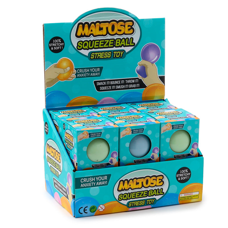 Fun Kids Maltose Squeezy Glow in the Dark Stress Ball TY915-0