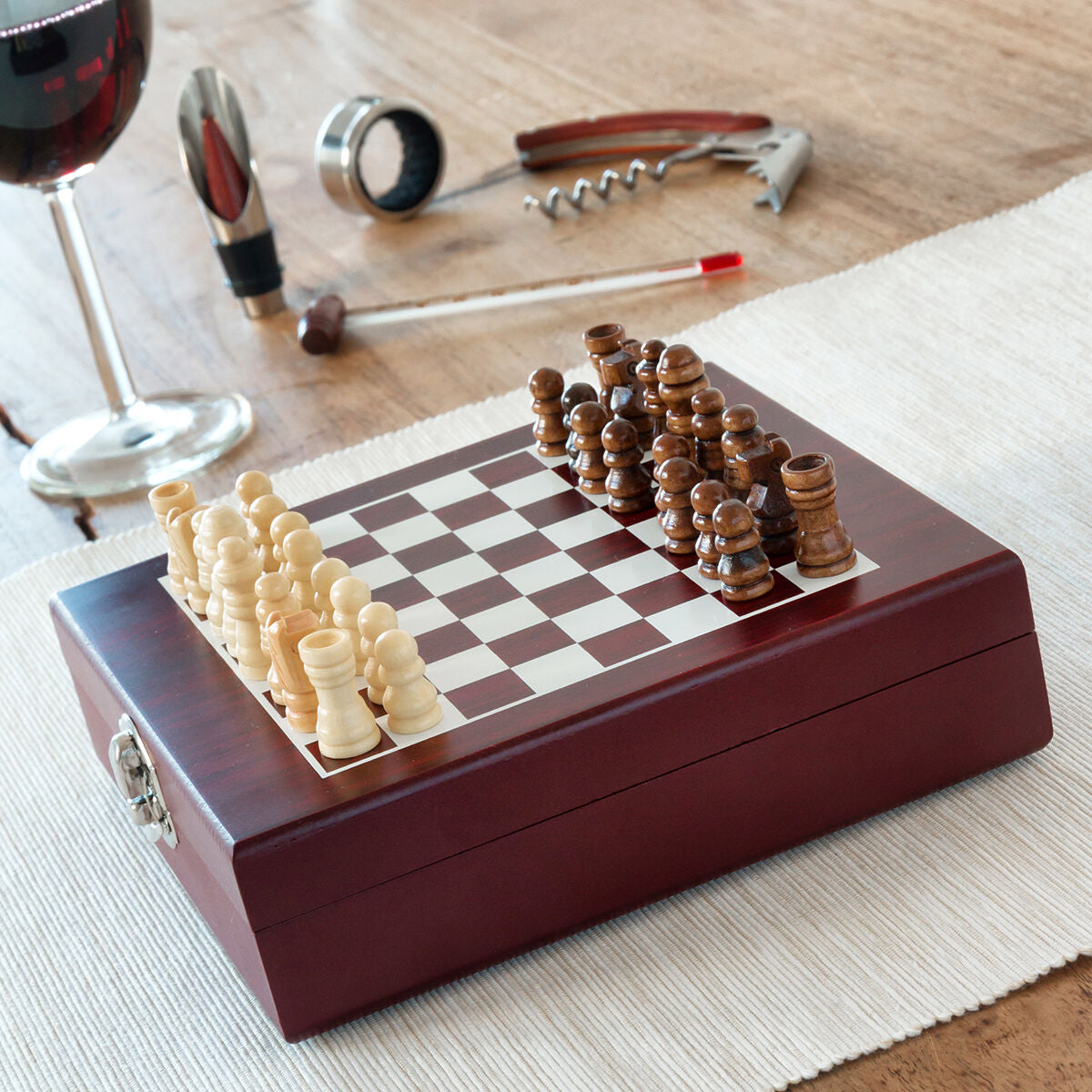 Chess Wine Set InnovaGoods 37 Pieces-7