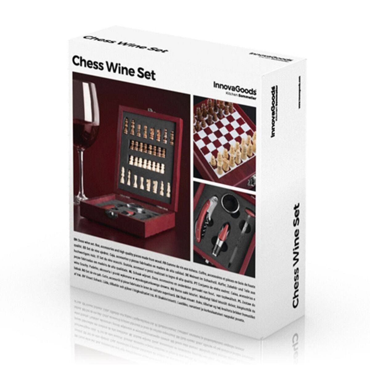 Chess Wine Set InnovaGoods 37 Pieces-1