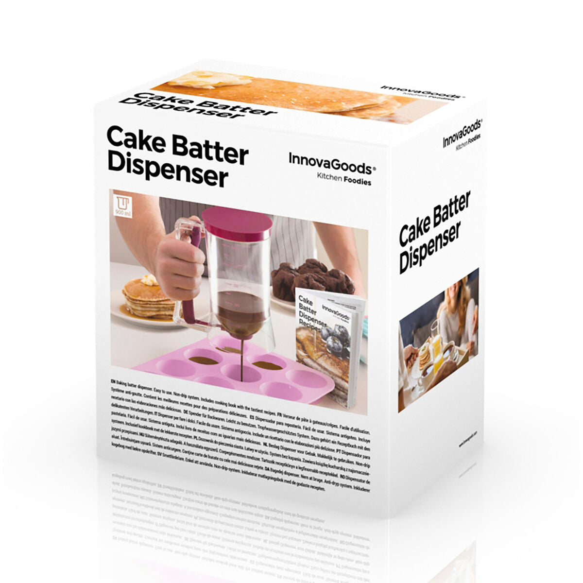 Cake Batter Dispenser with Recipe Box InnovaGoods-1