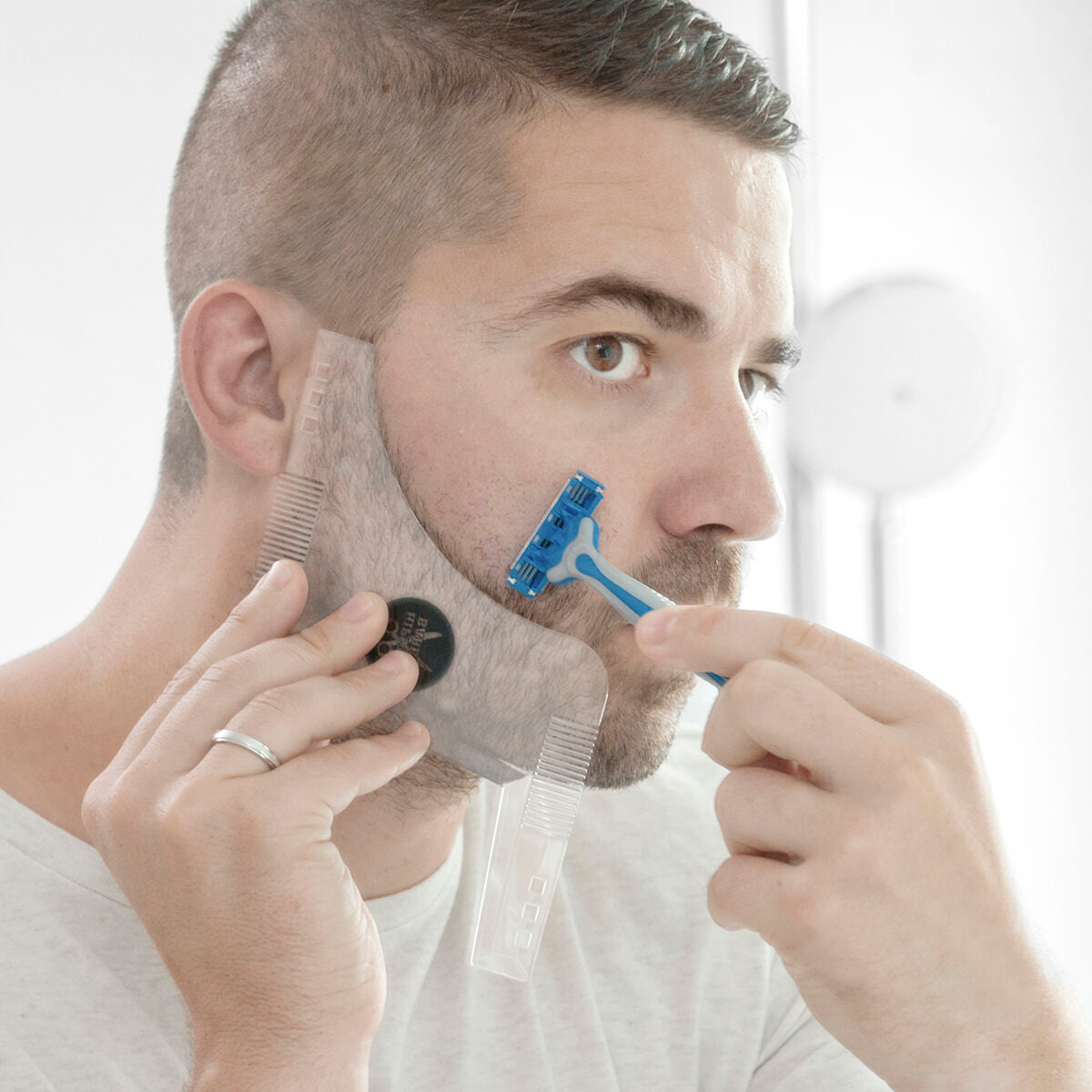 Hipster Barber Beard Template for Shaving InnovaGoods-0