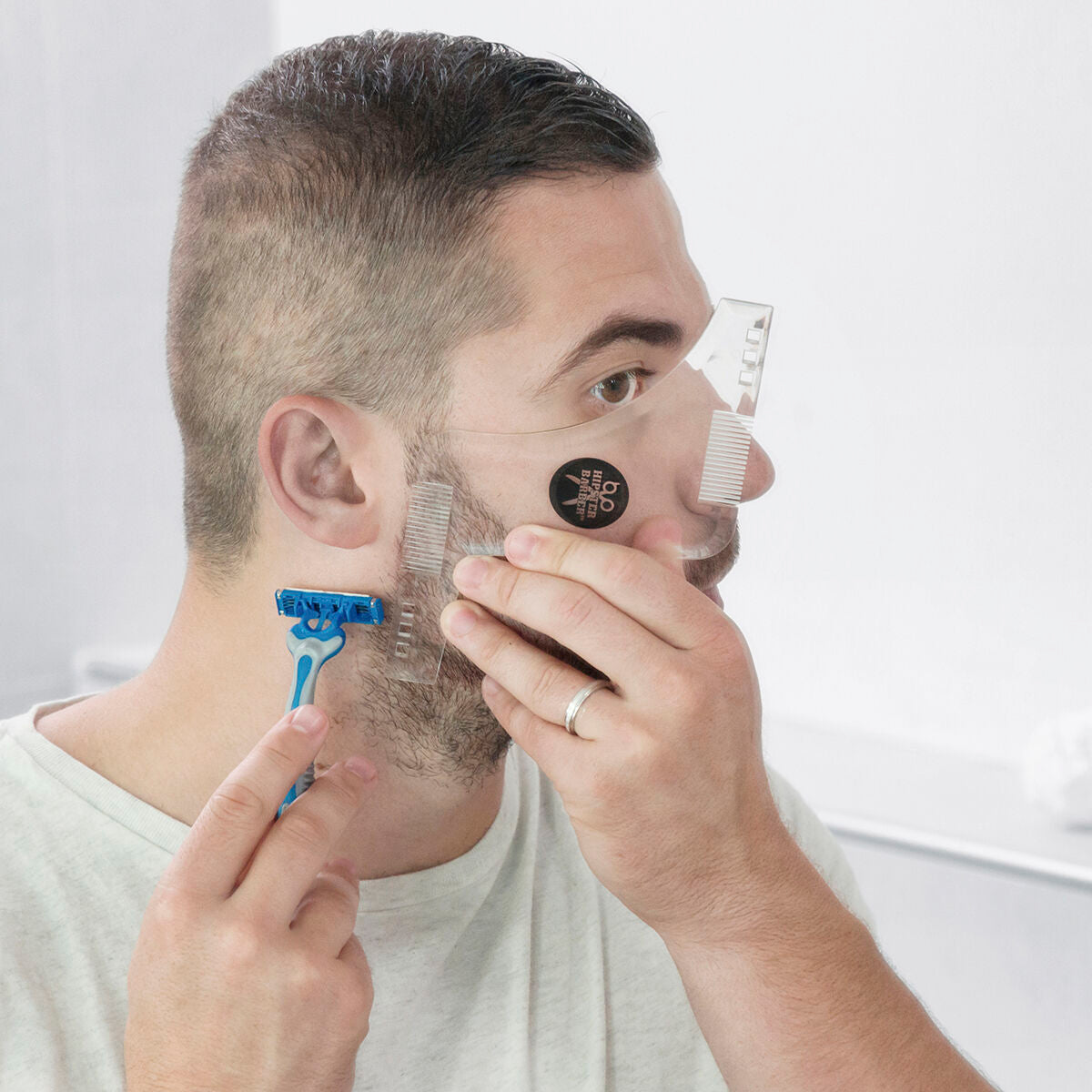 Hipster Barber Beard Template for Shaving InnovaGoods-5