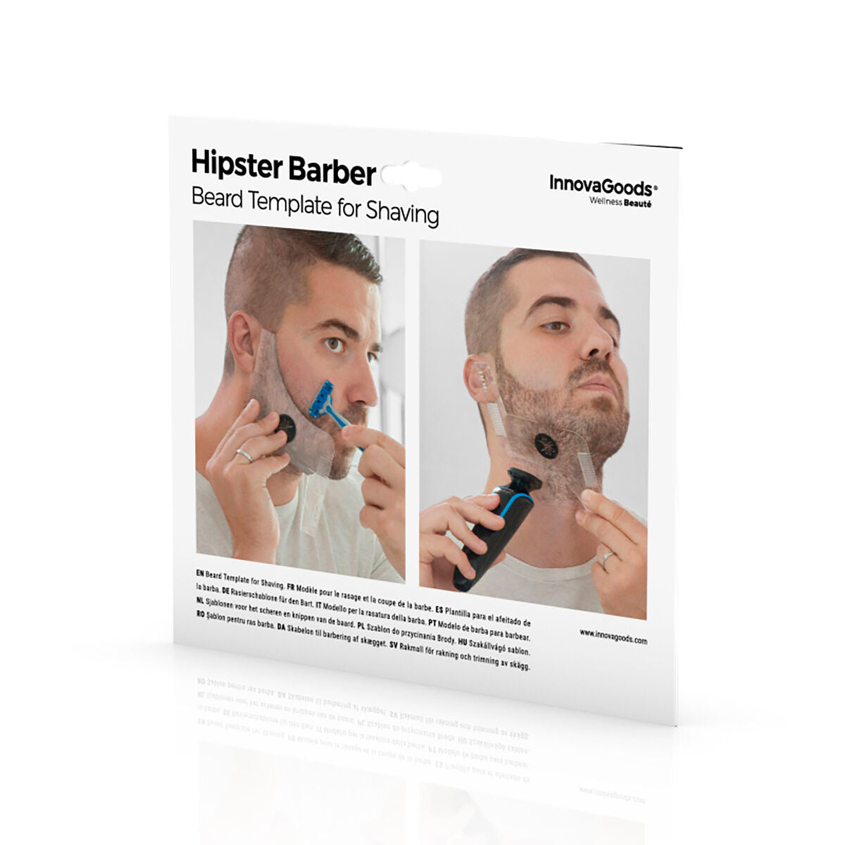 Hipster Barber Beard Template for Shaving InnovaGoods-1