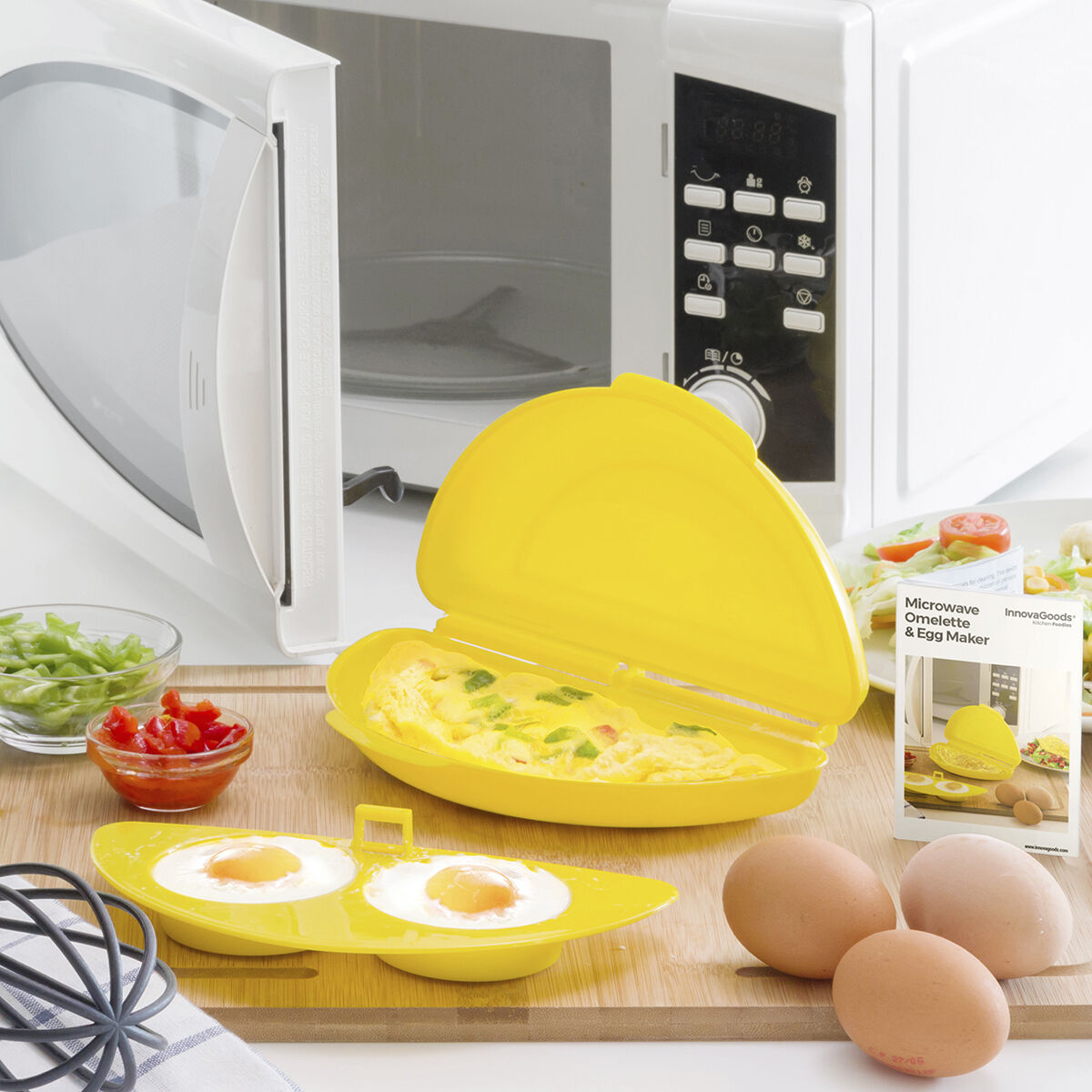 Microwave Omelette & Egg Maker InnovaGoods-0