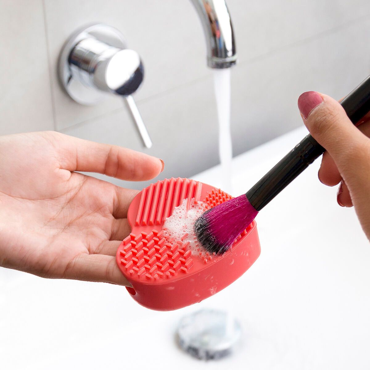 Make-up Brush Cleaner Heart InnovaGoods-0