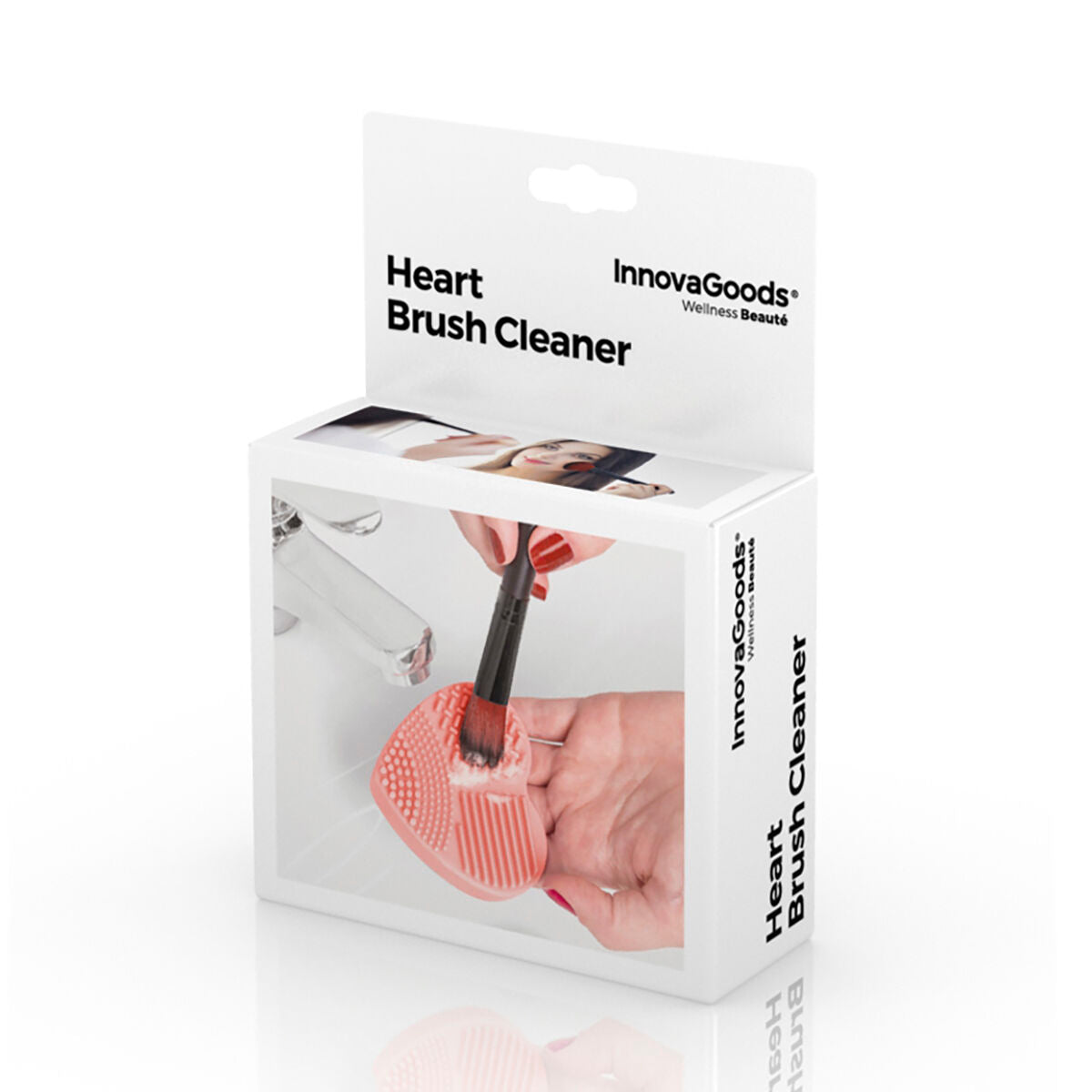 Make-up Brush Cleaner Heart InnovaGoods-1