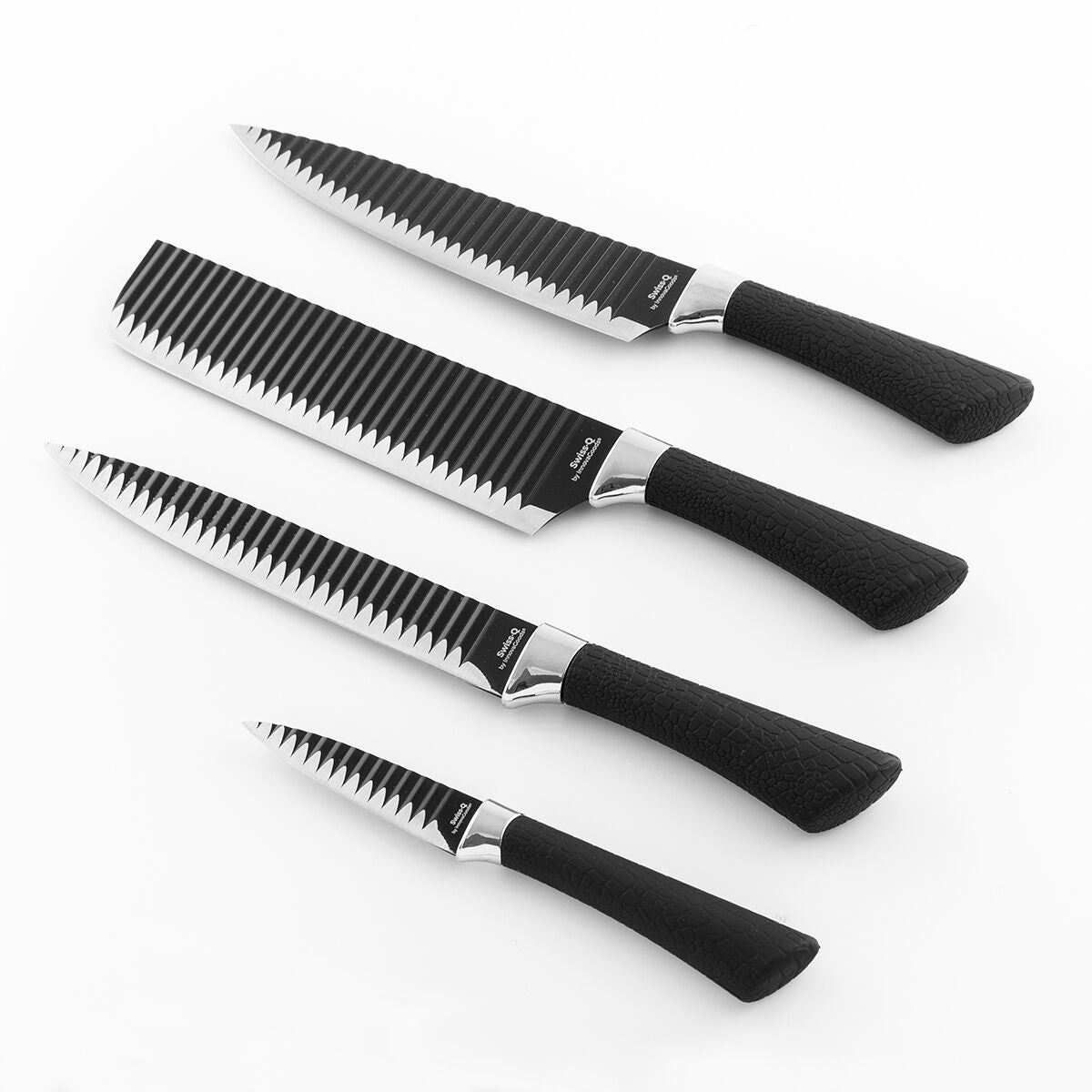 Knife Set Black Shark Swiss·Q Namiutsu InnovaGoods 4 Pieces-3