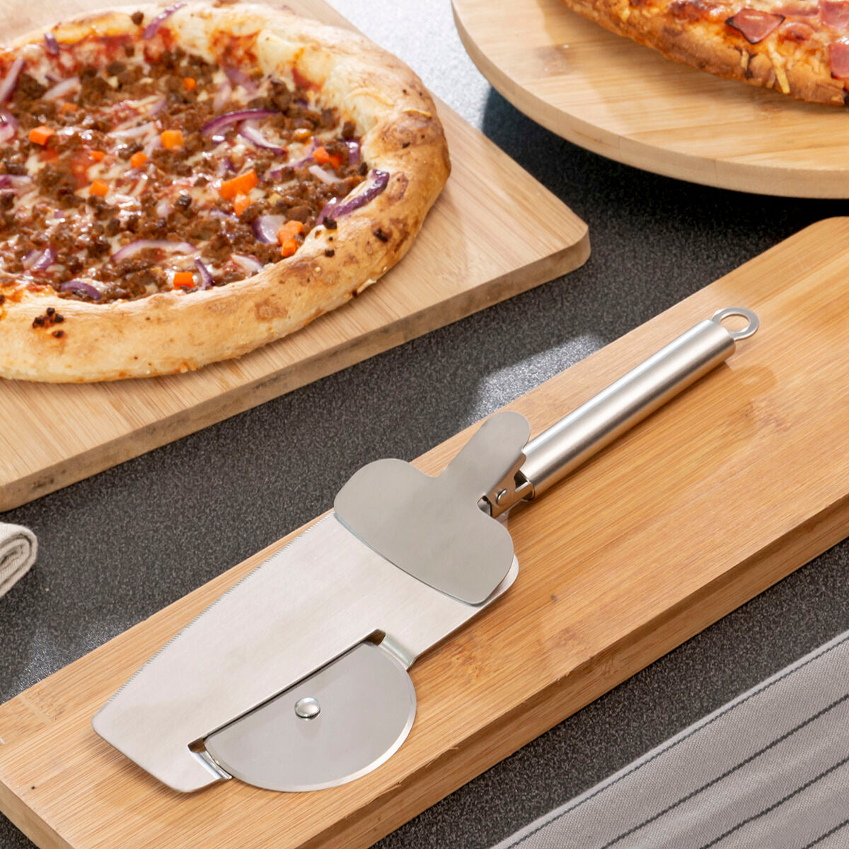 Pizza Cutter 4-in-1 Nice Slice InnovaGoods-0