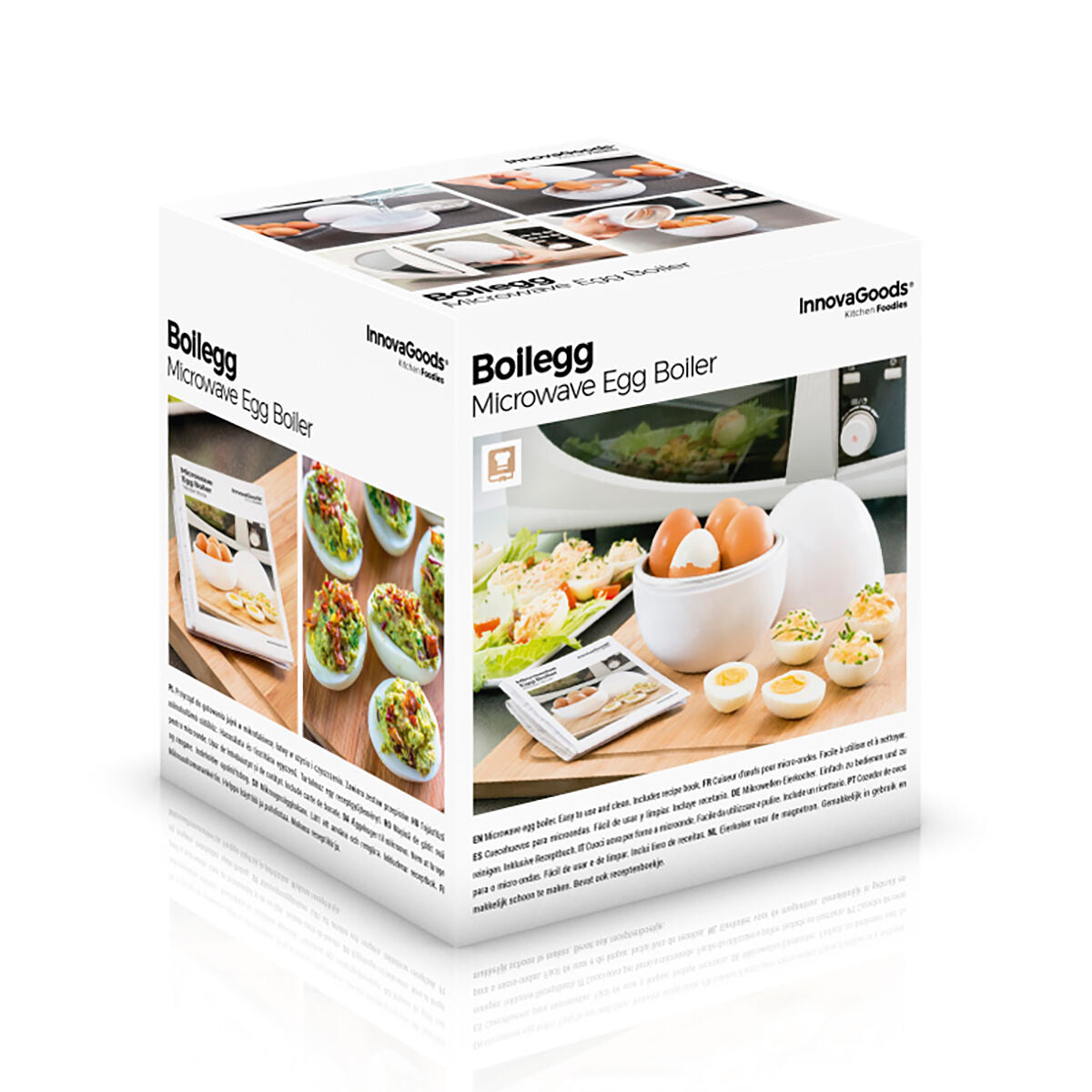 Microwave Egg Boiler with Recipe Booklet Boilegg InnovaGoods-1