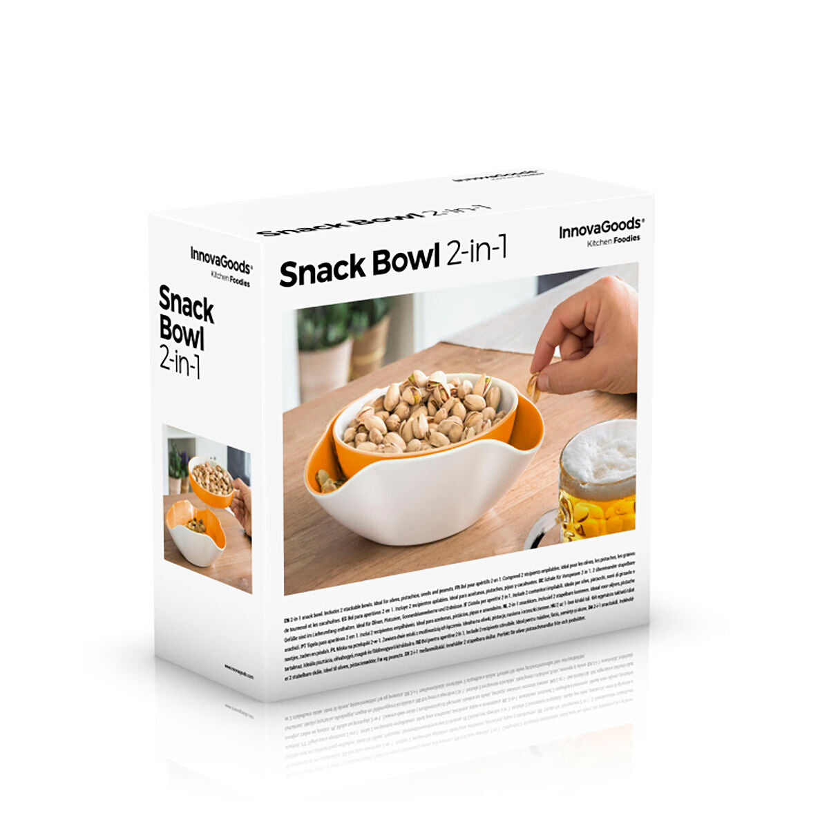 2-in-1 Snack Bowl InnovaGoods 2 Pieces-1