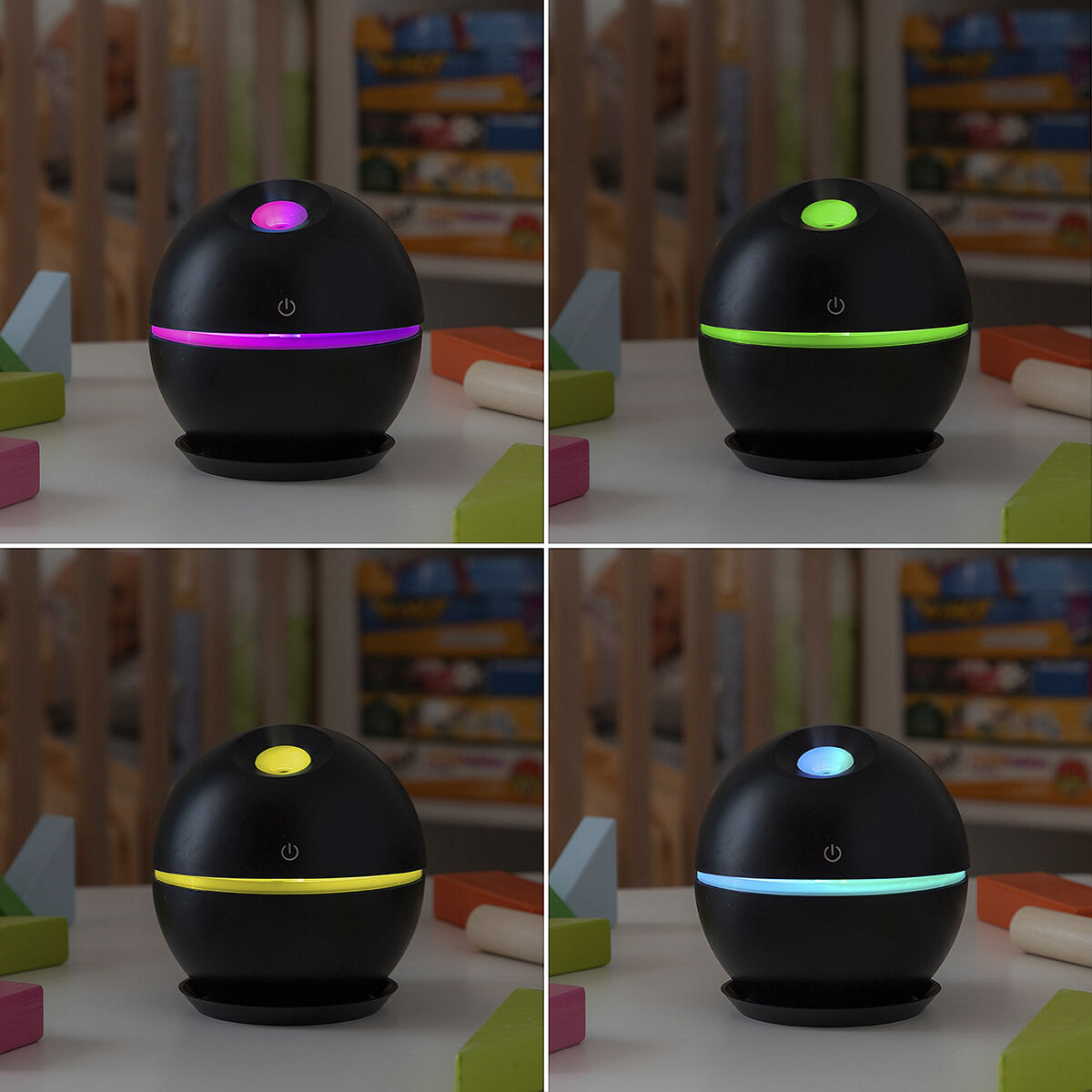 Mini Humidifier Scent Diffuser Black InnovaGoods-7