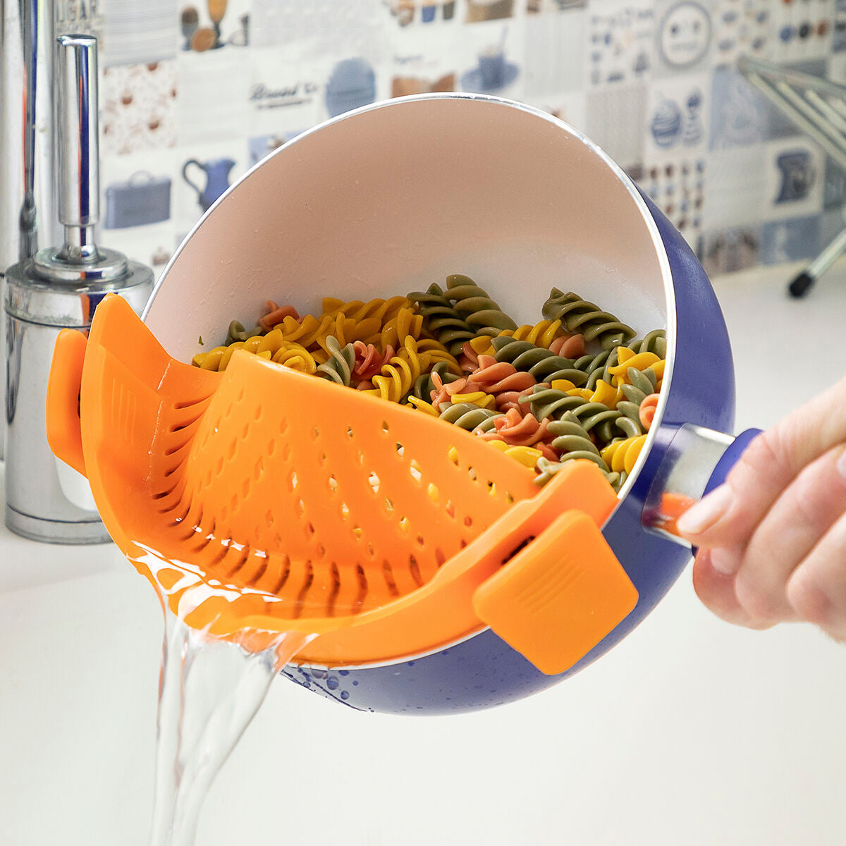 Silicone Strainer Pastrainer InnovaGoods-0