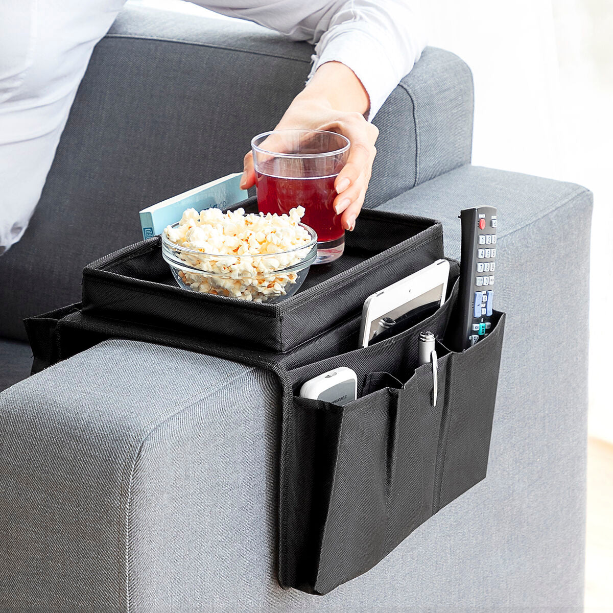 Sofa Tray with Organiser for Remote Controls InnovaGoods-0