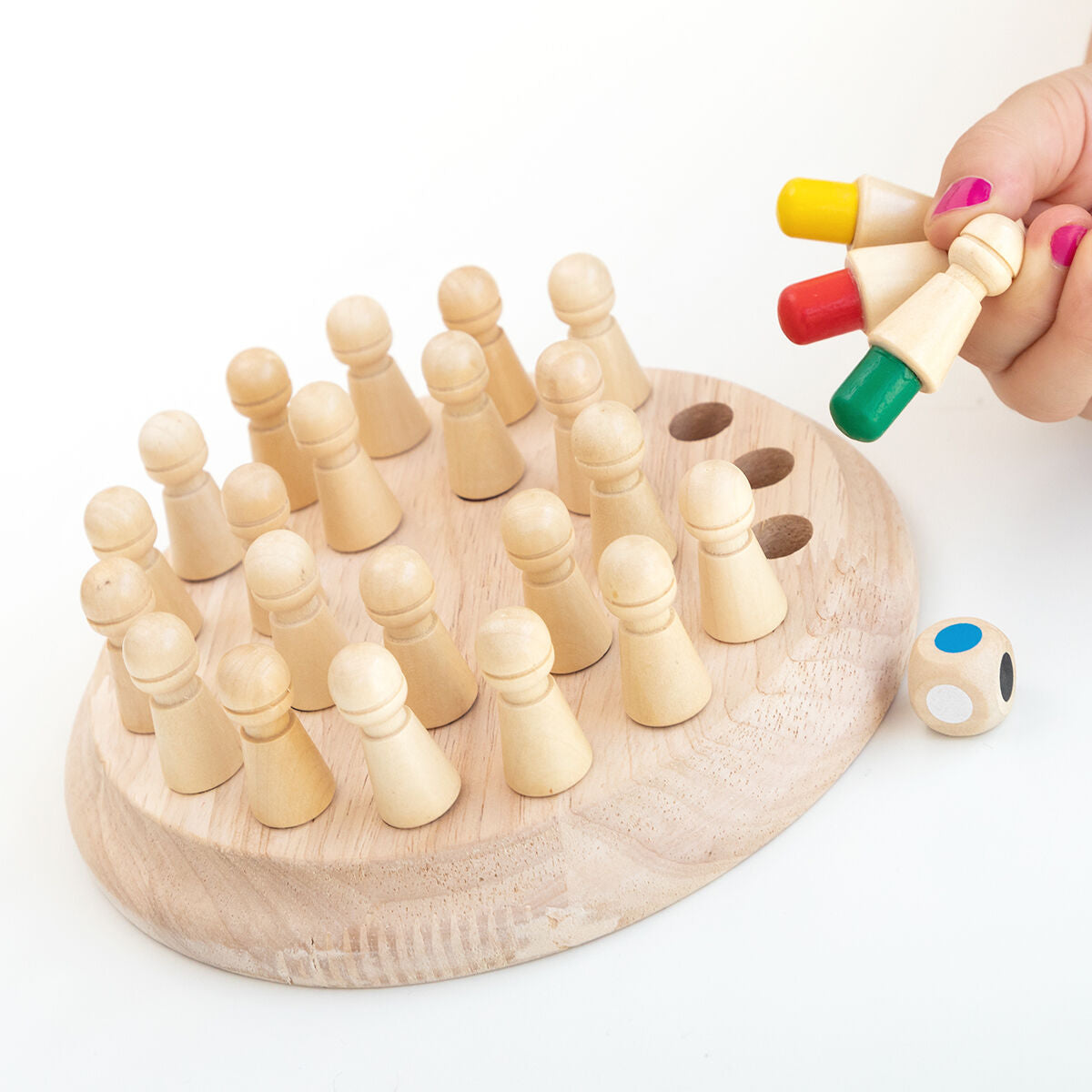 Wooden Memory Chess Taeda InnovaGoods 26 Pieces-4