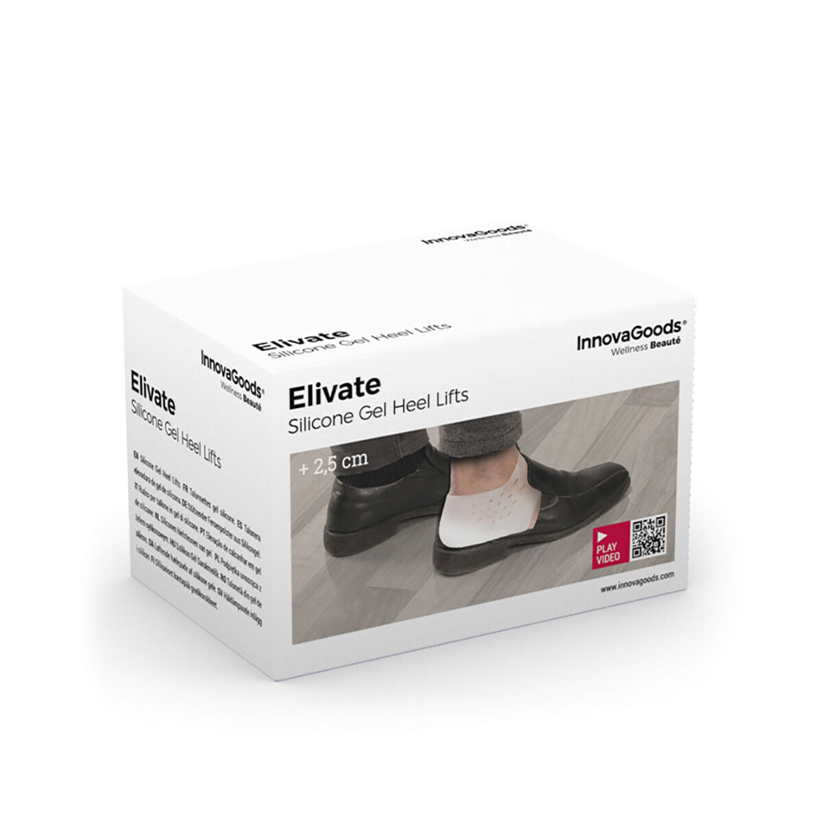 Silicone Gel Heel Lift Insoles Elivate InnovaGoods-1