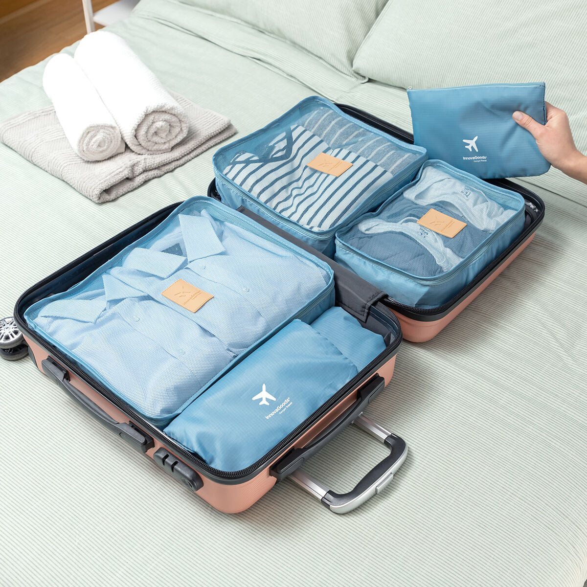 Suitcase Organiser Bag Set Luggan InnovaGoods 6 Pieces-8