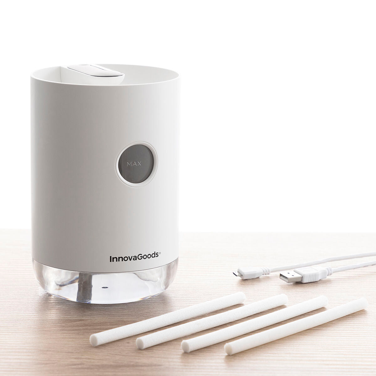 Rechargeable Ultrasonic Humidifier Vaupure InnovaGoods-7