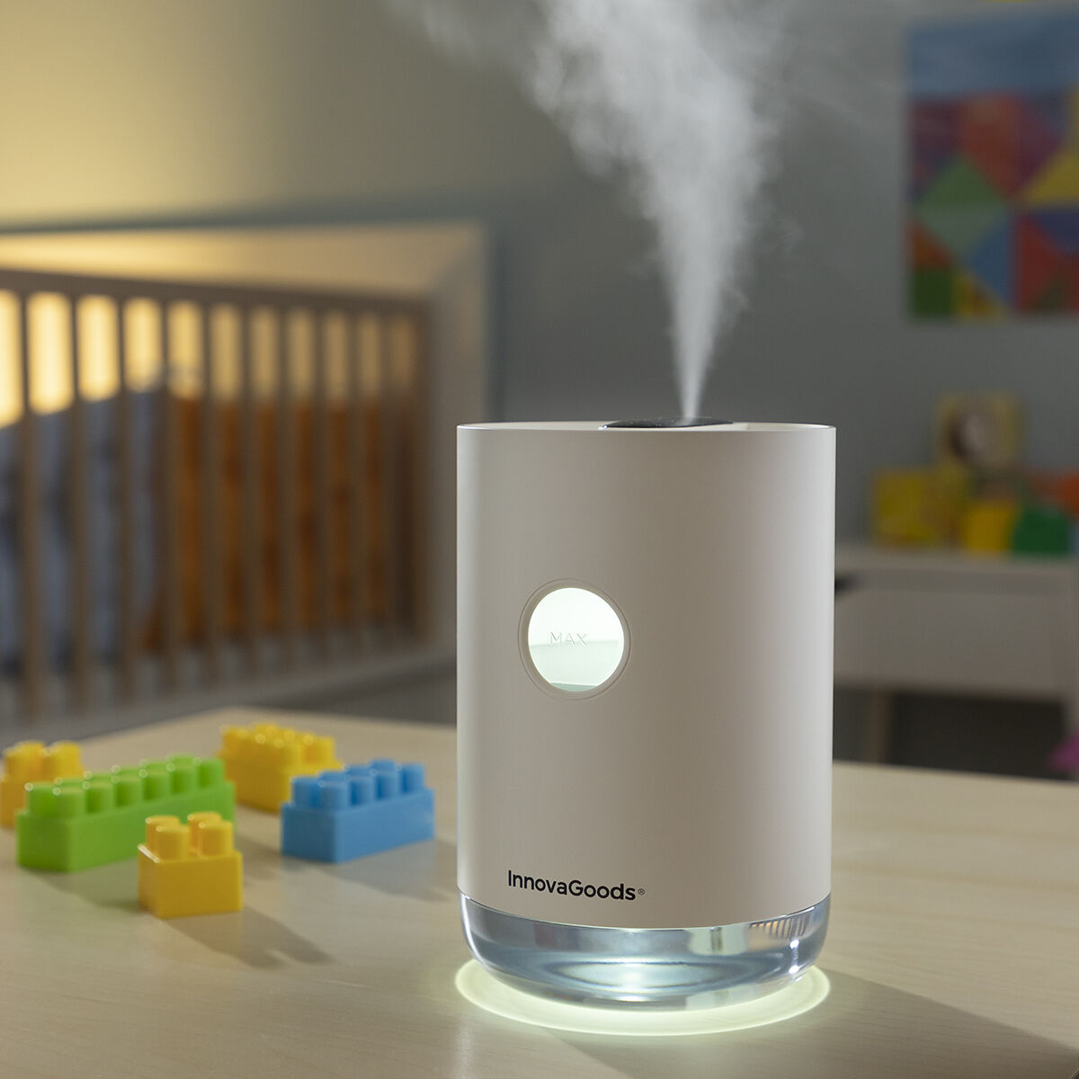 Rechargeable Ultrasonic Humidifier Vaupure InnovaGoods-6