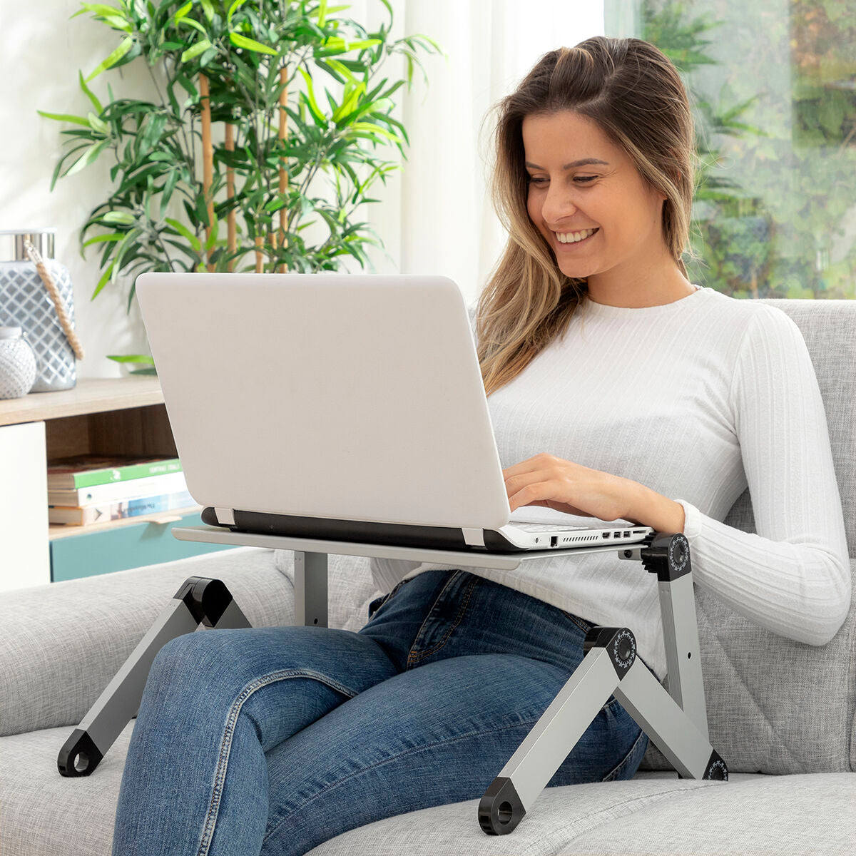 Adjustable Multi-position Laptop Table Omnible InnovaGoods-0