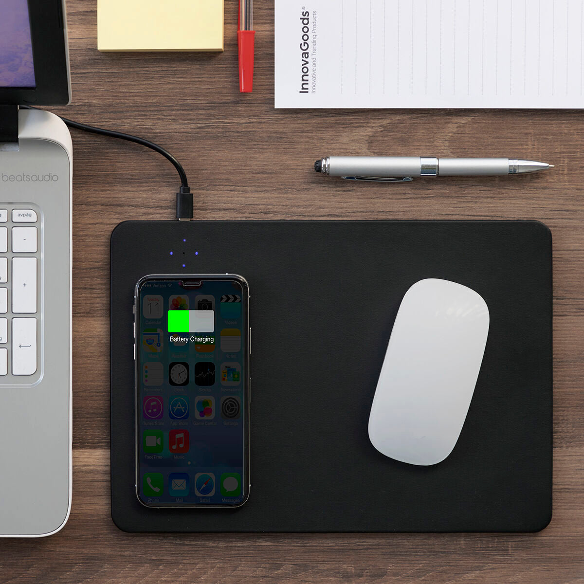 2-in-1 Mouse Mat with Wireless Charging Padwer InnovaGoods-8