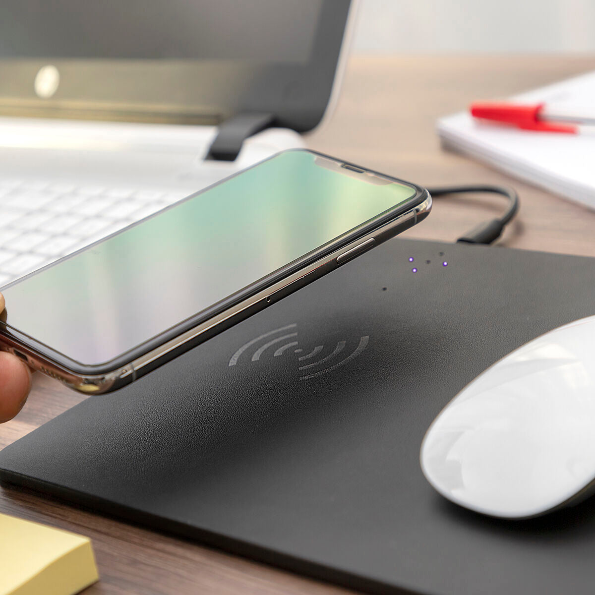 2-in-1 Mouse Mat with Wireless Charging Padwer InnovaGoods-7