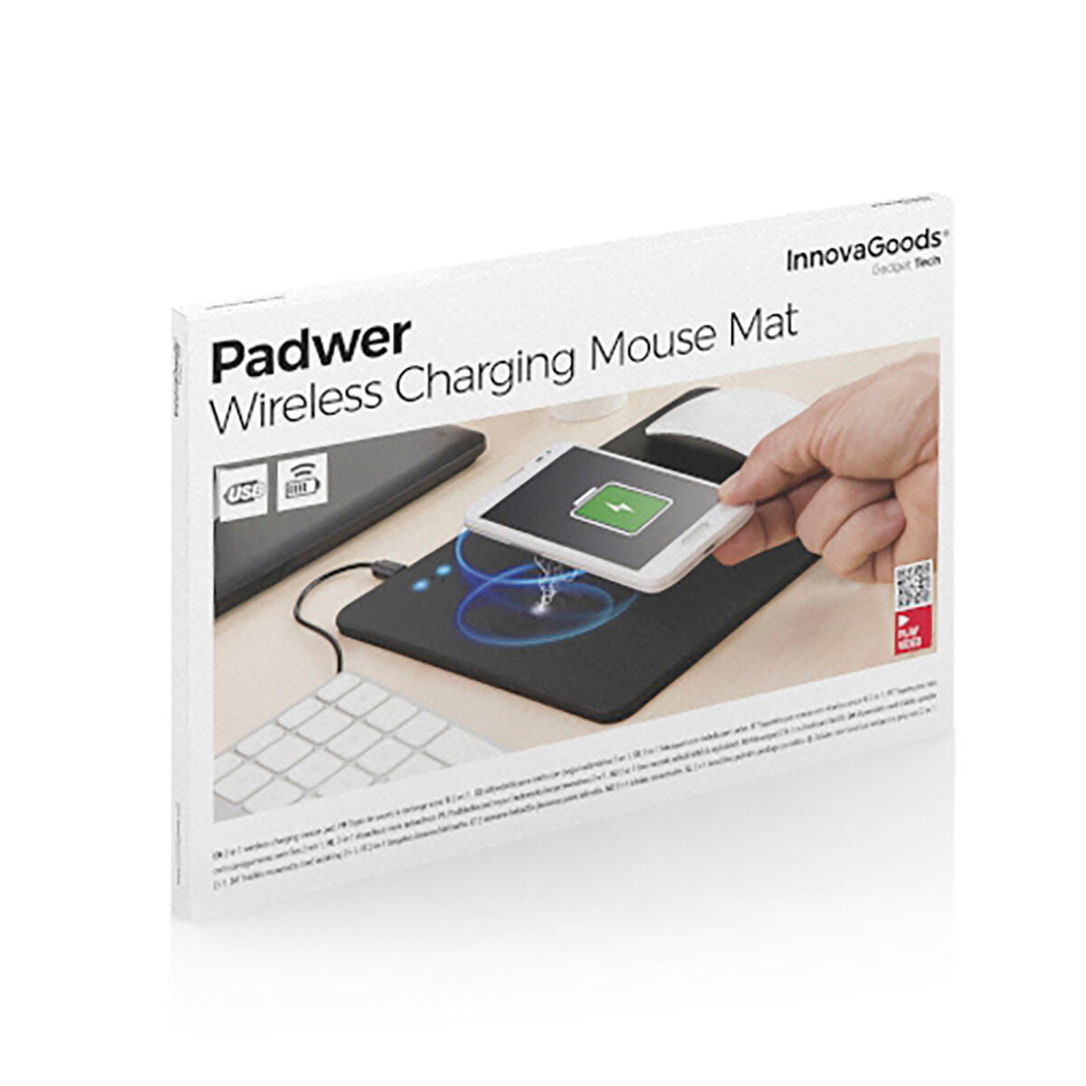 2-in-1 Mouse Mat with Wireless Charging Padwer InnovaGoods-1