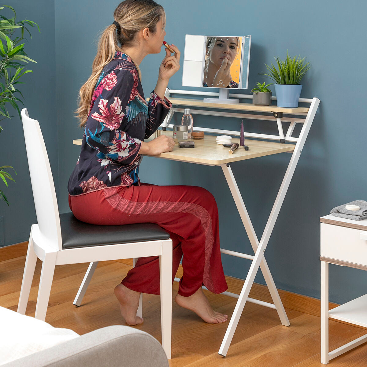 Folding Desk with Shelf Tablezy InnovaGoods-7