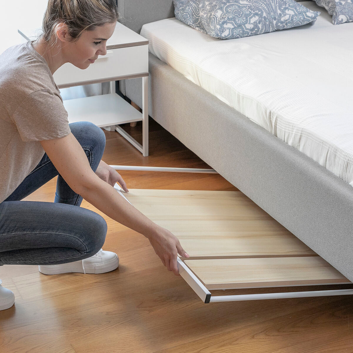 Folding Desk with Shelf Tablezy InnovaGoods-5