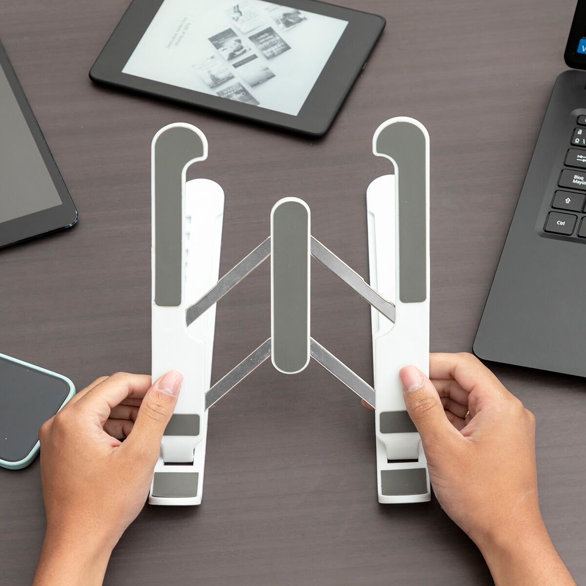 Folding and Adjustable Laptop Stand Flappot InnovaGoods-15