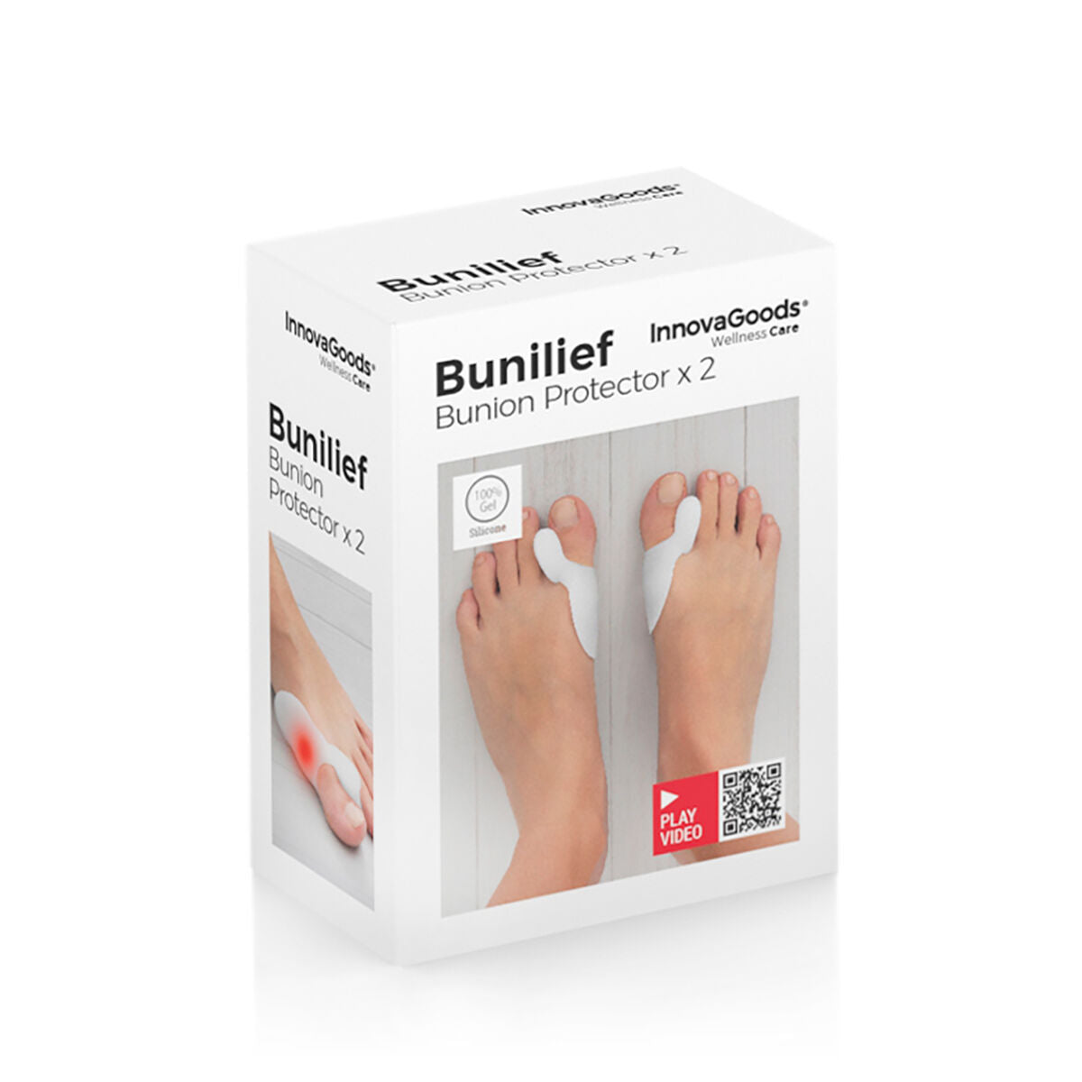 Silicone Bunion Corrector Protector Bunilief InnovaGoods 2 Units-1