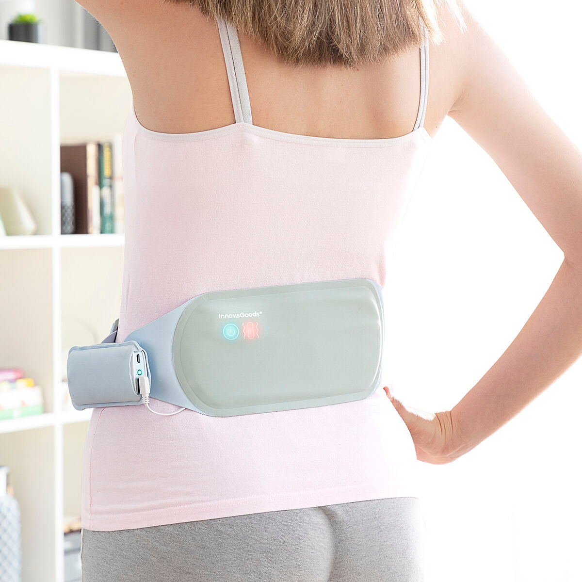 Rechargeable Wireless Massage and Heat Belt Beldisse InnovaGoods-0