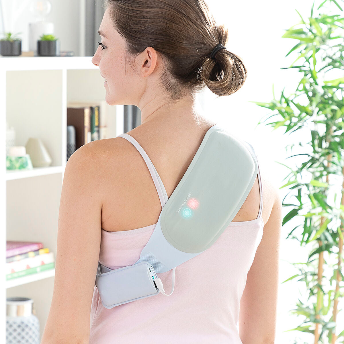 Rechargeable Wireless Massage and Heat Belt Beldisse InnovaGoods-12