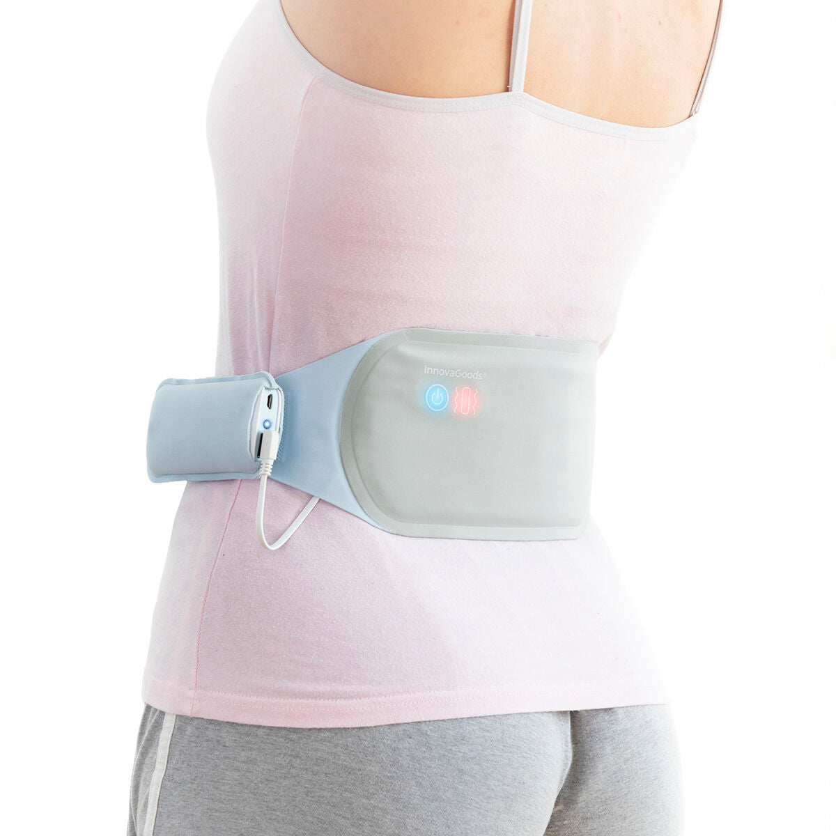 Rechargeable Wireless Massage and Heat Belt Beldisse InnovaGoods-4