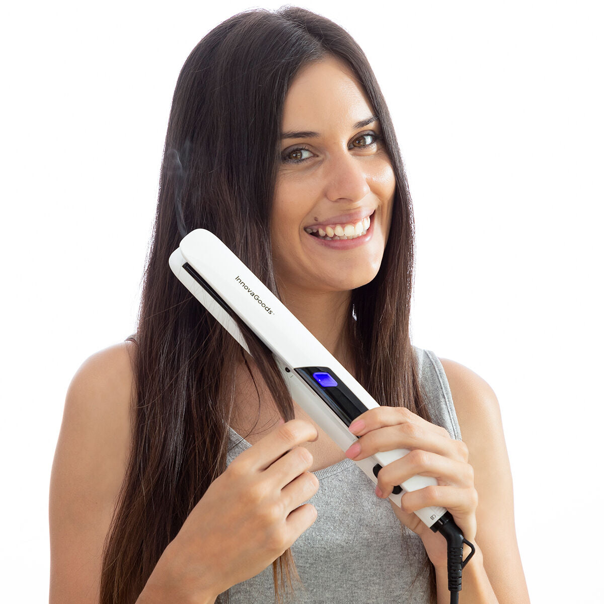 Ceramic Hair Iron with Steam Stemio InnovaGoods 36 W-4