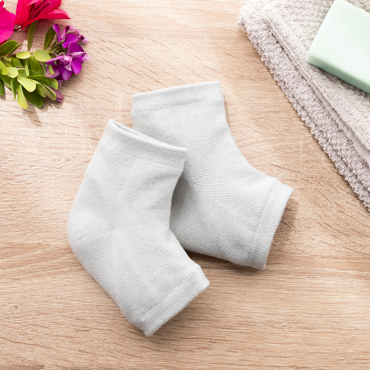 Moisturising Socks with Gel Cushioning and Natural Oils Relocks InnovaGoods-6