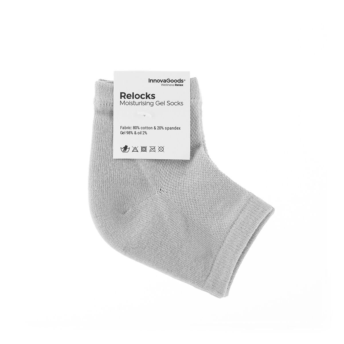 Moisturising Socks with Gel Cushioning and Natural Oils Relocks InnovaGoods-2